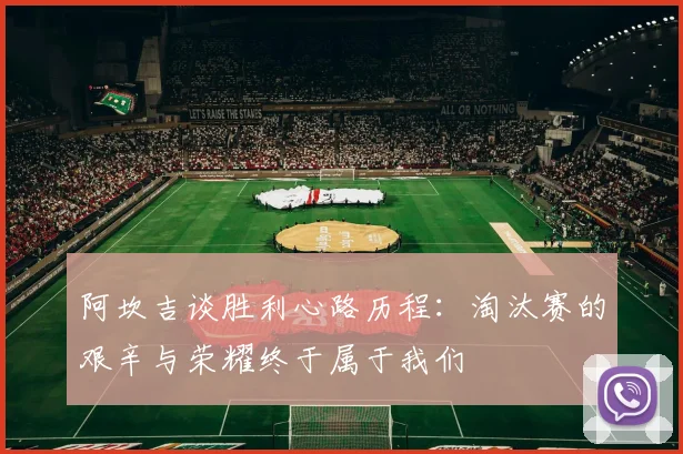 阿坎吉谈胜利心路历程：淘汰赛的艰辛与荣耀终于属于我们